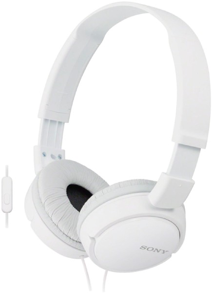 SONY MDR-ZX110AP, On-ear Weiß Kopfhörer