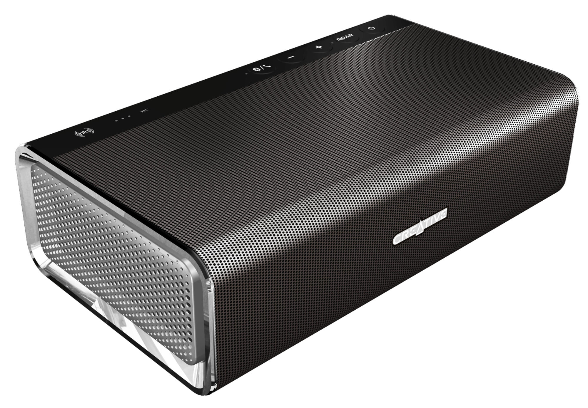 Altavoces portátiles - Creative Labs Sound Blaster Roar, Bluetooth, negro, diseño compacto
