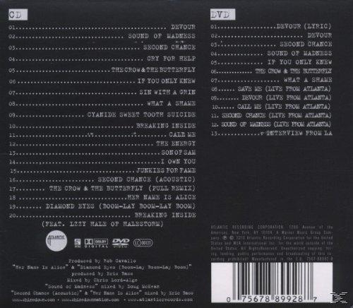 Die Rückseite eines CD-Covers mit Titelliste und Credits für ein Musikalbum.