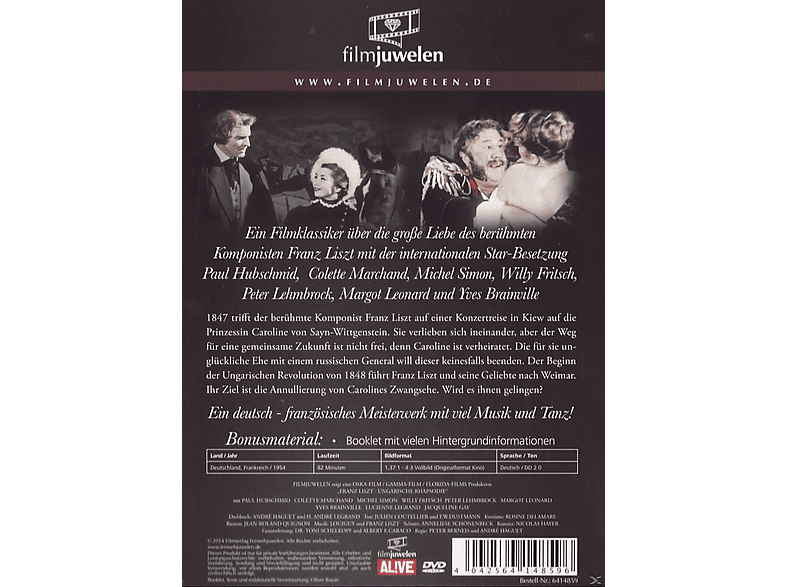 Thumbnail - Ungarische Rhapsodie - Franz Liszts große Liebe DVD