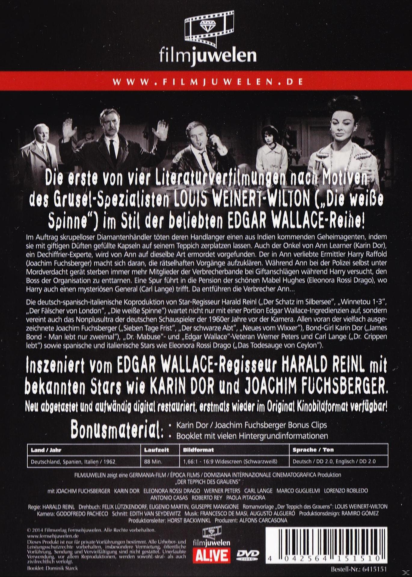 DVD-Cover mit Text und Bildern. Film ist auf Deutsch. Auf dem DVD-Case ist ein blauer Aufkleber.