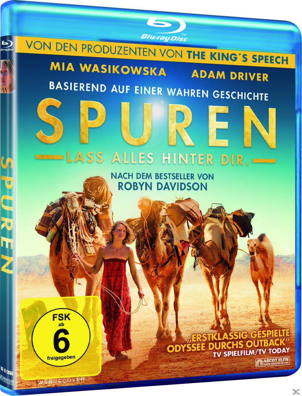 Blu-Ray-Cover mit einer Frau mit Kamelen. Text auf dem Cover.