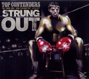 CD-Cover mit dem Text 'TOP CONTENDERS THE BEST OF STRUNG OUT' und einem Boxer.