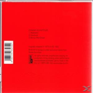 Rotes CD-Cover mit weißem Text, Barcode und kleinem Logo.
