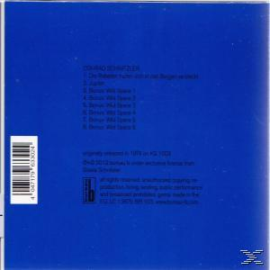 Blaue CD-Hülle. Text auf der Rückseite mit Titelliste und Copyright-Details. Weißer Barcode.
