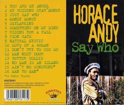 Horace Andy - Say Who  - (CD)