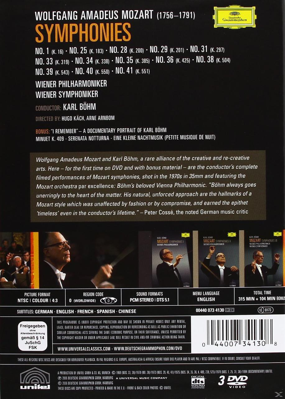 DVD-Rückseite, Text in mehreren Sprachen, drei Bilder eines Dirigenten.