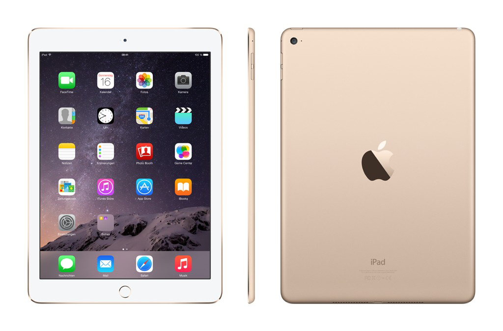 APPLE iPad Air 2 MH0W2FD/A, Tablet, 16 GB, 9,7 Zoll, Gold
