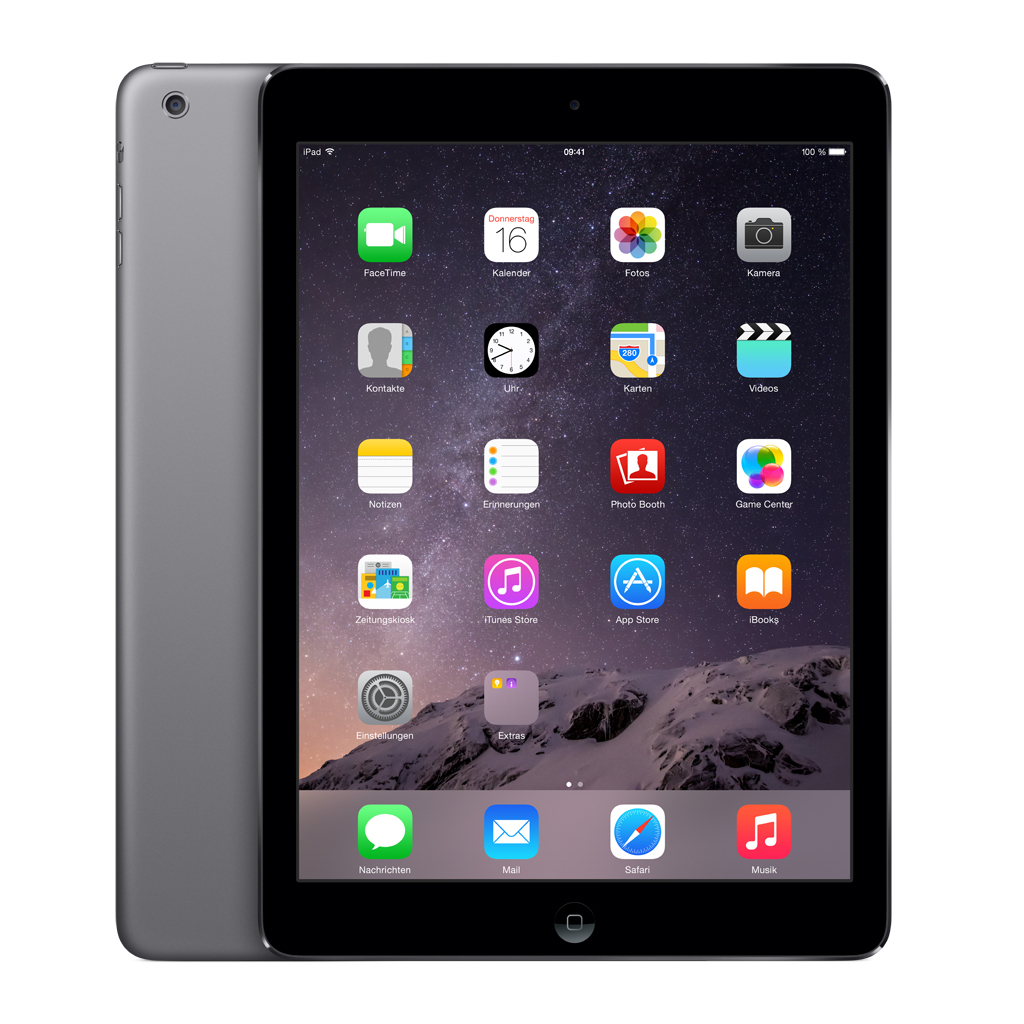 APPLE iPad Air 2 MGKL2FD/A, Tablet, 64 GB, 9,7 Zoll, Schwarz/Grau