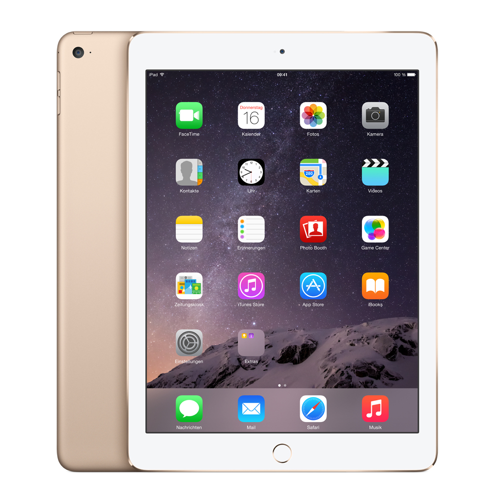 APPLE iPad Air 2 MH0W2FD/A, Tablet, 16 GB, 9,7 Zoll, Gold