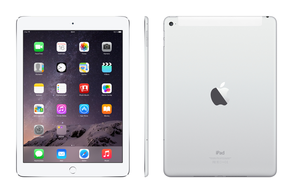 APPLE iPad Air 2 MGHY2FD/A Cellular, Tablet, 64 GB, 9,7 Zoll, Weiß/Silber