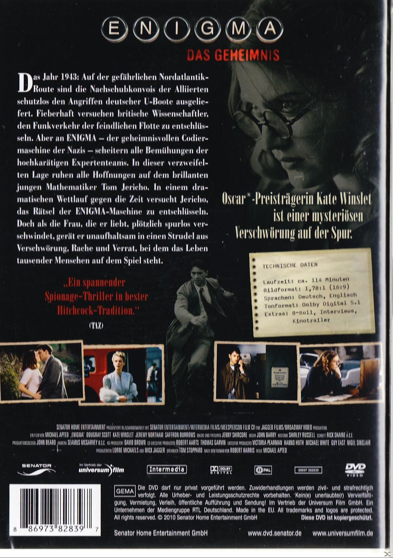 Enigma - Das Geheimnis DVD