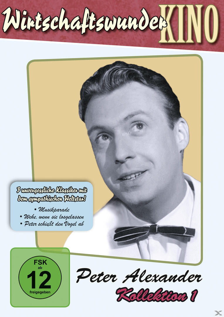DVD-Cover von "Wirtschaftswunder Kino". Zeigt einen Mann im Anzug mit Fliege.