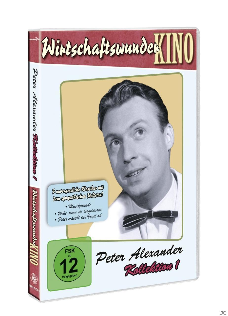 DVD-Cover von Peter Alexander Kollektion 1. Schwarzweißbild eines Mannes in Anzug und Fliege.