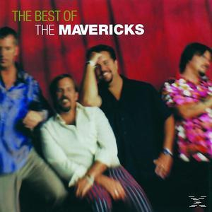 Album borító: The Mavericks, négy férfi piros háttér előtt.