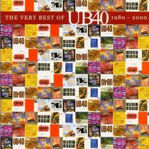 CD-Compilation-Cover mit verschiedenen Albumcovern der Band UB40. Roter und orangefarbener Hintergrund.