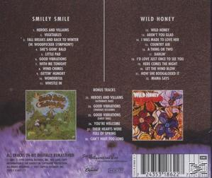 Album borító, Smiley Smile és Wild Honey. Album borító dal listákkal és képekkel.