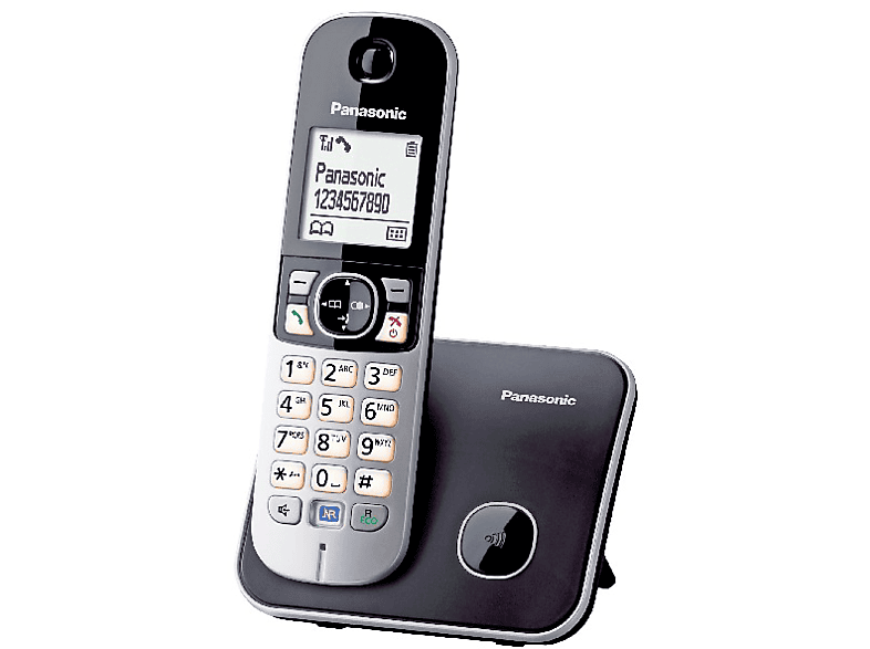 Teléfono  Panasonic KXTGC313SPB, Fijo, Inalámbrico, Trio, LCD,  Localizador, Bloqueo de Llamadas, ECO, Negro