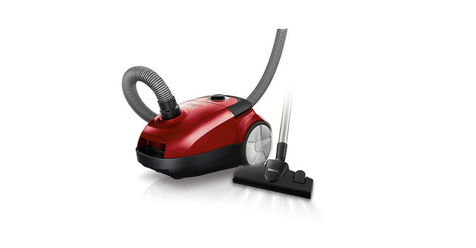 PHILIPS FC8654/01 Performer Active 2100W Toz Torbalı HEPA 10 Yıkanabilir Filtreli Elektrikli Süpürge Kırmızı