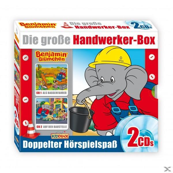 Box-Set mit zwei CDs mit einem Elefanten und Text. Auf dem Cover ist eine Zeichentrickszene zu sehen.