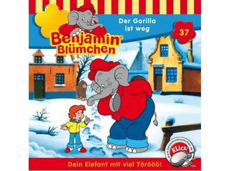 Thumbnail - Benjamin Blümchen - Folge 037: Der Gorilla Ist Weg (CD)