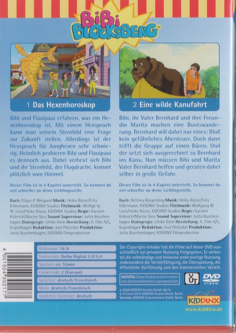 Rückseite einer DVD-Hülle. Text und Bilder einer Zeichentrickfigur.