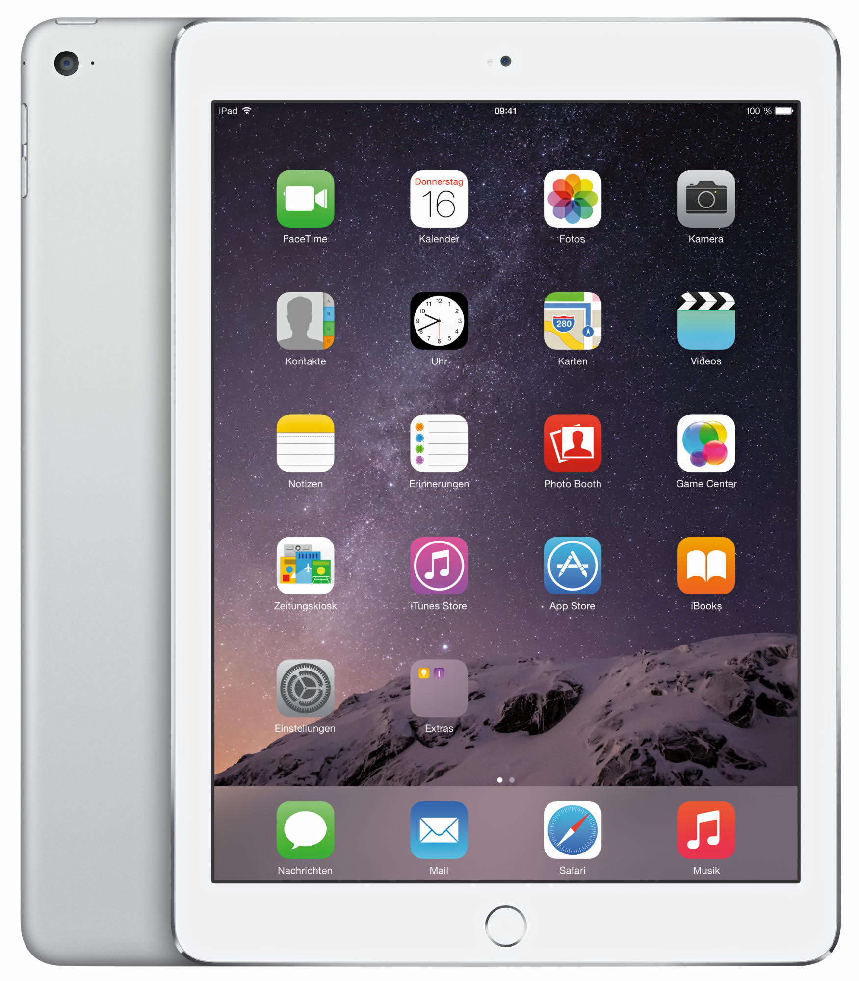 APPLE iPad Air 2 MGKM2FD/A, Tablet, 64 GB, 9,7 Zoll, Weiß/Silber