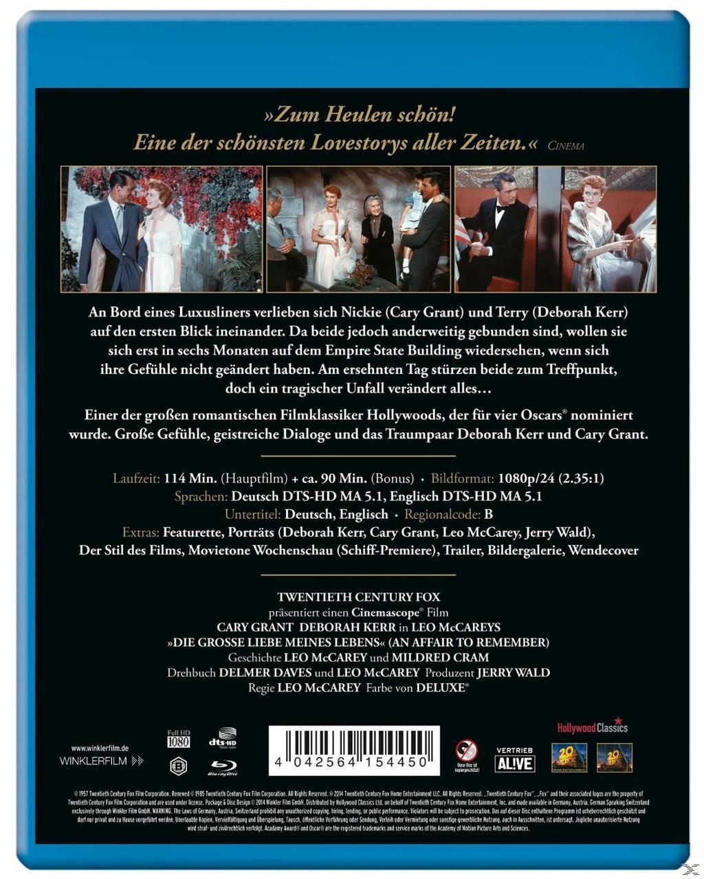 DVD-Cover für 'Die grosse Liebe'. Szene mit Schauspielern, Text und blauem Hintergrund.