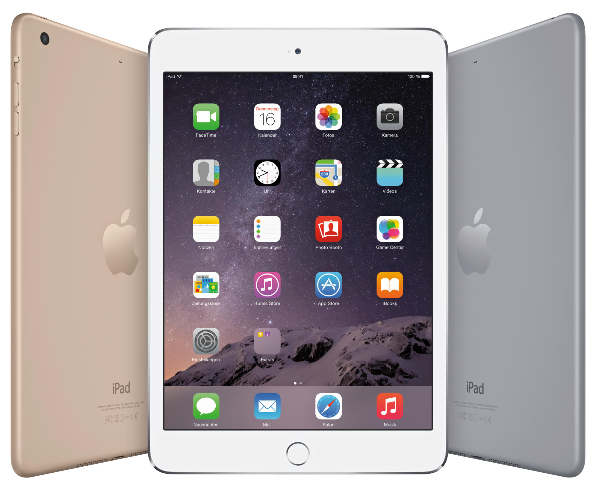 APPLE iPad Mini 3 MGJ02FD/A, Tablet, 64 GB, 7,9 Zoll, Grau