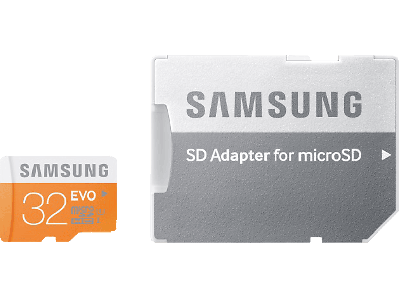 SAMSUNG EVO, Micro-SDHC Speicherkarte, 32 GB, 48 MB/s