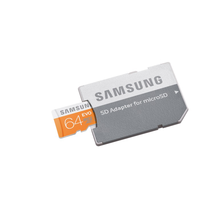 SAMSUNG EVO, Micro-SDXC Speicherkarte, 64 GB, 48 MB/s