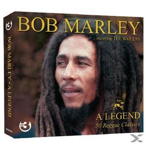 Bob Marley album borítója a portréjával és az 'A Legend' felirattal.