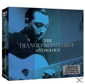Album borító: Django Reinhardt. Kék tónusú kép egy gitározó férfiról, szöveg: The Django Reinhardt Anthology.