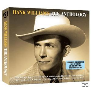 Hank Williams album borítója. Férfi cowboy kalapban, szöveggel, bézs háttéren.