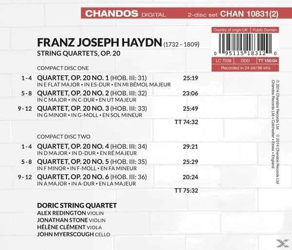 Doric String Quartet - Streichquartette op.20  - (CD)