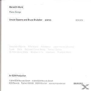 Ursula Oppens, Bruce Brubaker, Meredith Monk - Piano Songs  - (CD)