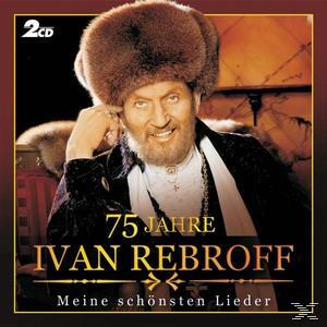 Albumcover: Ivan Rebroff, 75 Jahre. Porträt von Rebroff mit Pelzmütze.