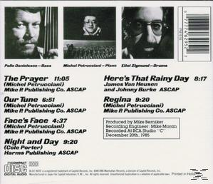 Album-Rückseite. Verschiedene Songtitel und Credits. Namen der Musiker sind aufgeführt.