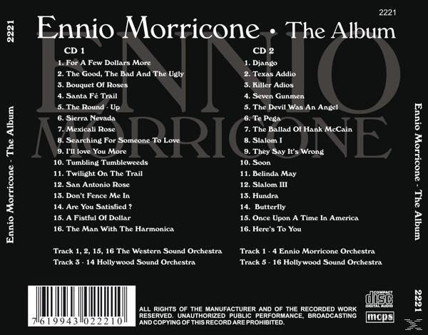 CD-Cover mit einer Titelliste, dem Namen des Künstlers und dem Albumtitel 'The Album'.