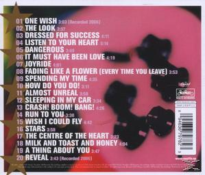 CD-Cover mit pinkfarbenem Hintergrund und schwarzen Silhouetten. Songtitel und Sterne sind sichtbar.