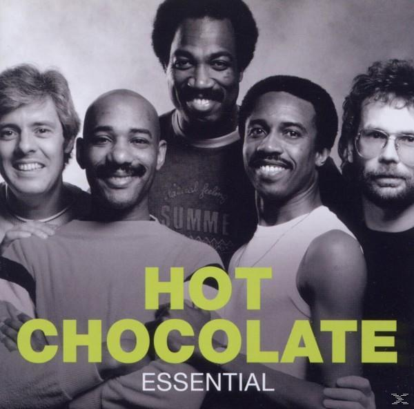 Albumcover von Hot Chocolate Bandmitgliedern, grüner Text unten, Gruppe lächelt.