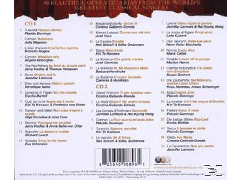 Thumbnail - VARIOUS - 40 Most Beautiful Arias (CD)