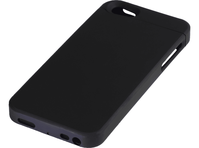 MAXFIELD Wireless Charging Case, Backcover, Apple, iPhone 5, iPhone 5s, Schwarz