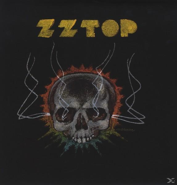 ZZ Top-Albumcover, eine Schädelillustration mit feurigem Hintergrund und dem Bandnamen.