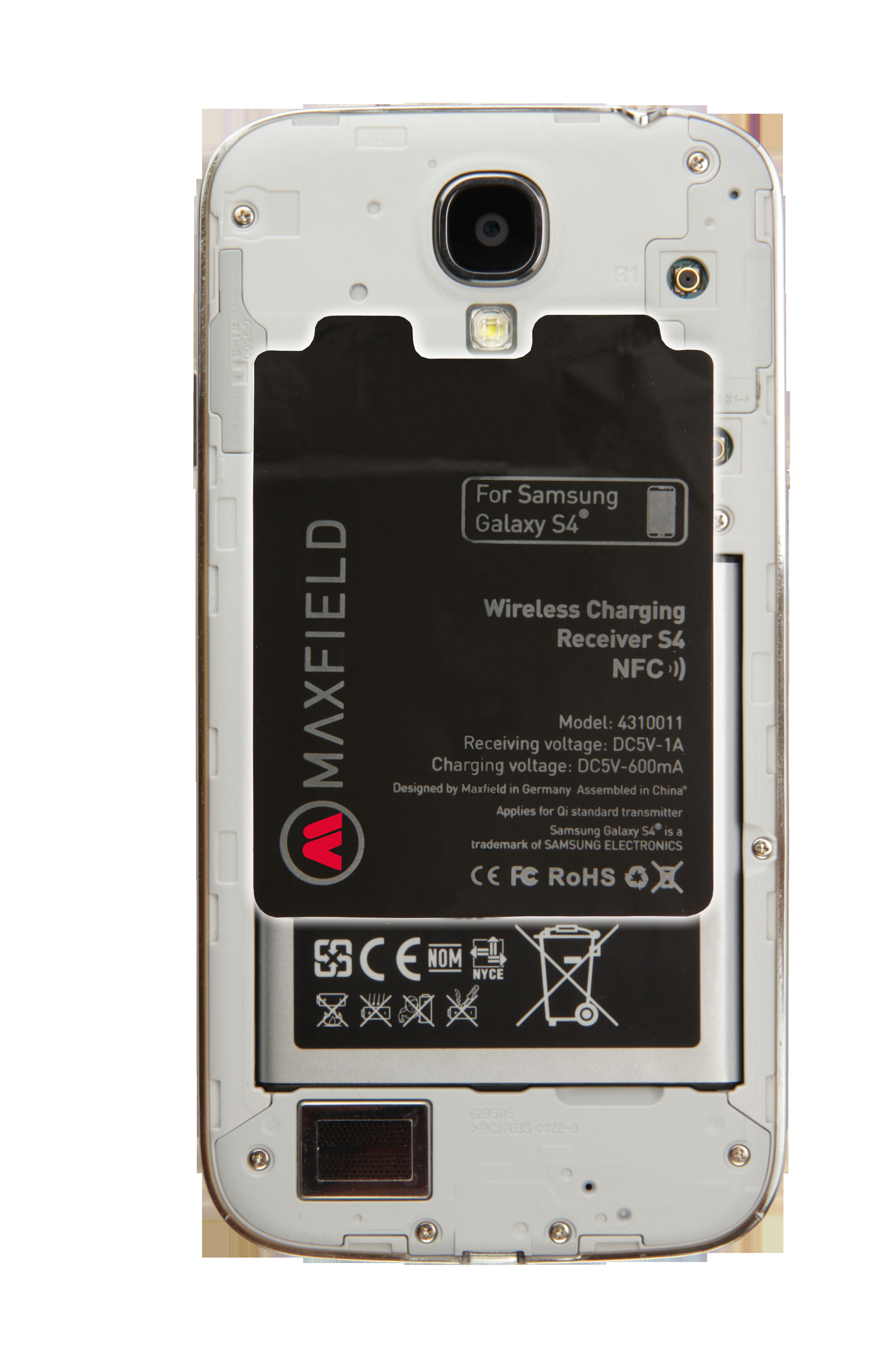 MAXFIELD Charging, S4 NFC, Wireless Samsung, Schwarz mit Galaxy
