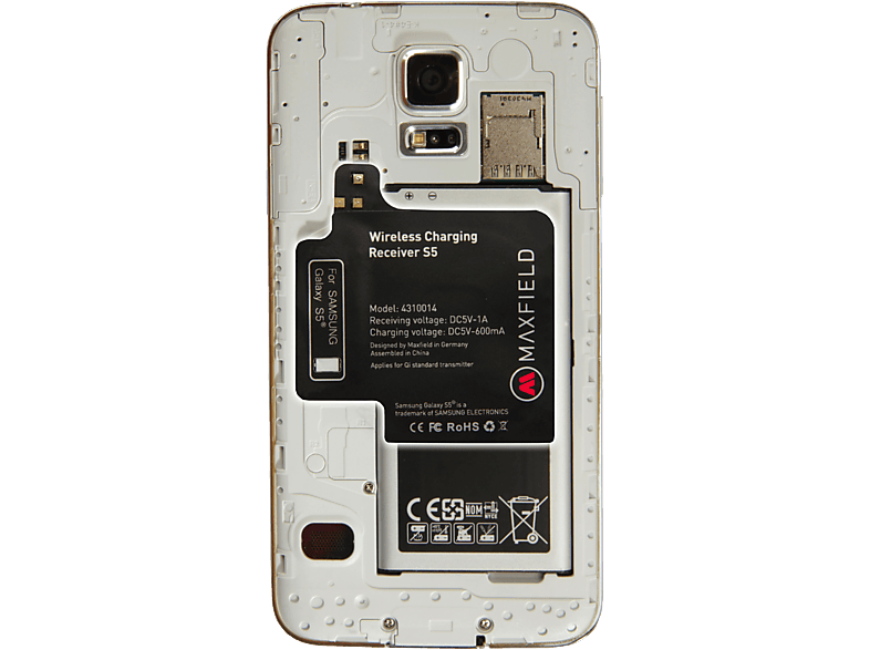 Wireless MAXFIELD Receiver, S5, Schwarz Samsung, Charging Galaxy
