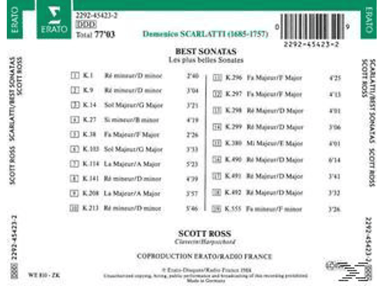 Thumbnail - Scott Ross - Die Schönsten Sonaten (CD)