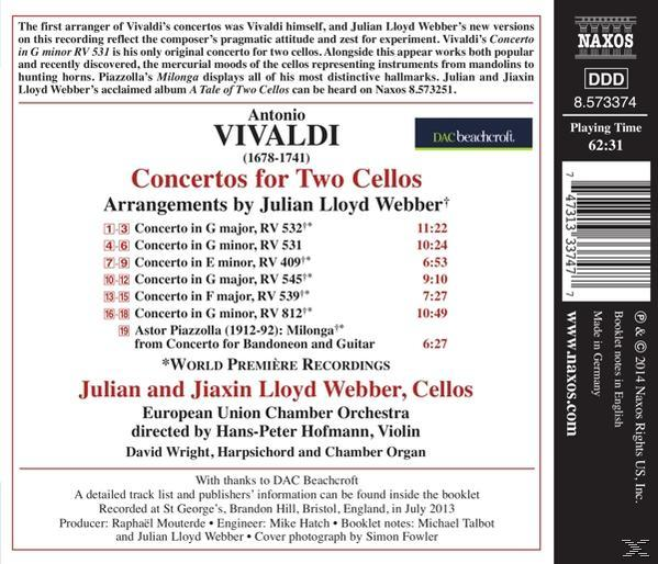 LLOYD WEBER, JULIAN - LLOYD WEBER, - Concertos for 2 Cellos  - (CD)