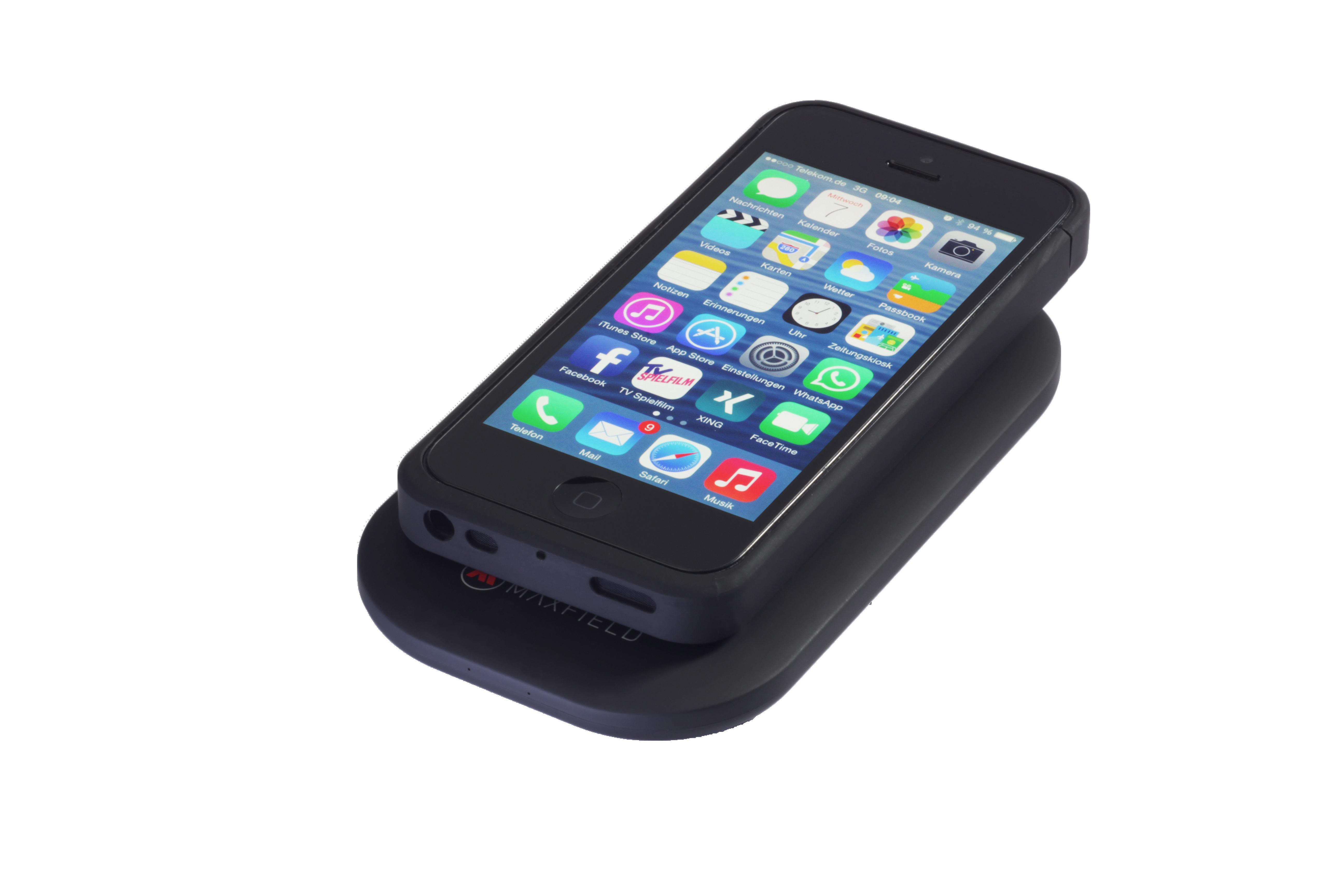 MAXFIELD Wireless Charging Pad compact, Universal, Universal, Schwarz