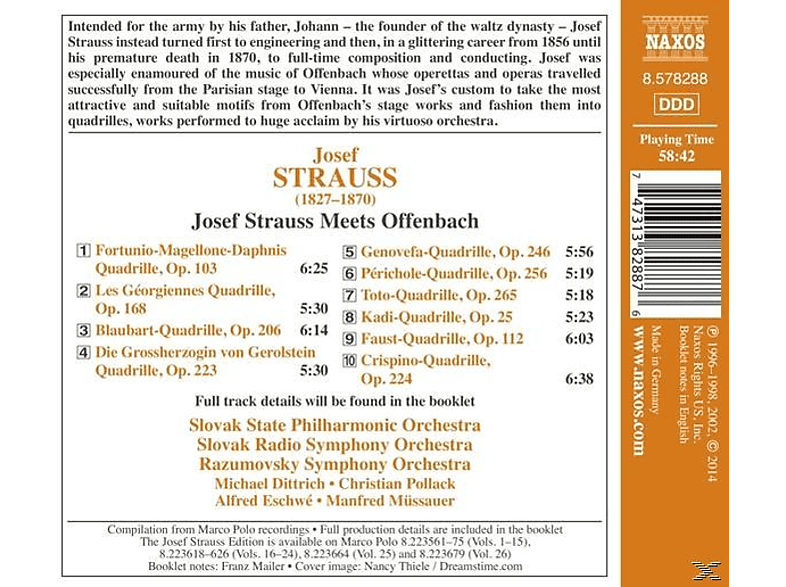 Thumbnail - VARIOUS - Josef Strauss Meets Offenbach (CD)